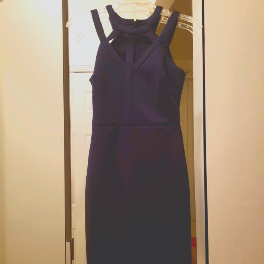 Guess brand navy blue bodycon dress size 0 NWT